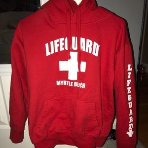 Red Lifeguard Sweatshirt